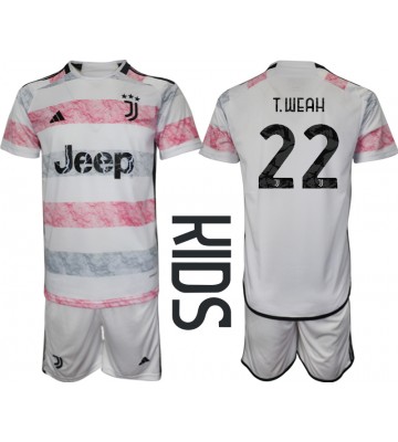 Juventus Timothy Weah #22 Replica Away Stadium Kit for Kids 2023-24 Short Sleeve (+ pants)